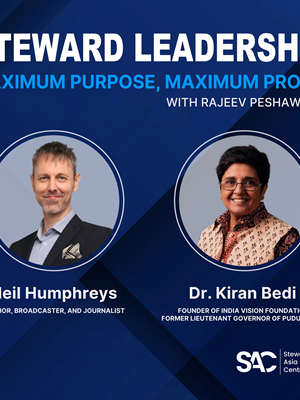 Dr. Kiran Bedi on state stewardship and using influence for social good