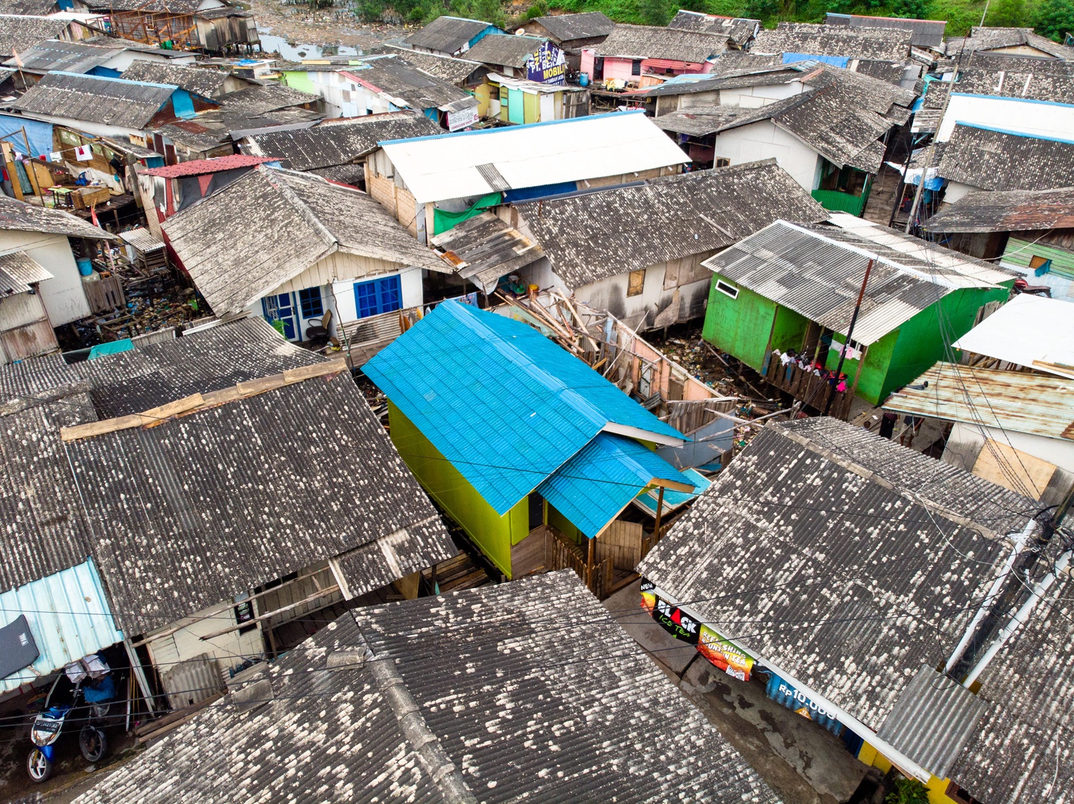 Seven Clean Seas recycled plastic roofing project in Batam